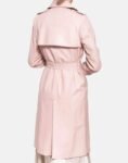 Pink trench coat for women