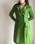 green vintage trench coat for women (3)
