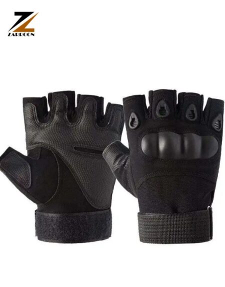 Tactical Half Finger Hard Knuckle Gloves (3)