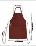 Riparo Leather Apron for Men Women Kitchen Cooking (16)