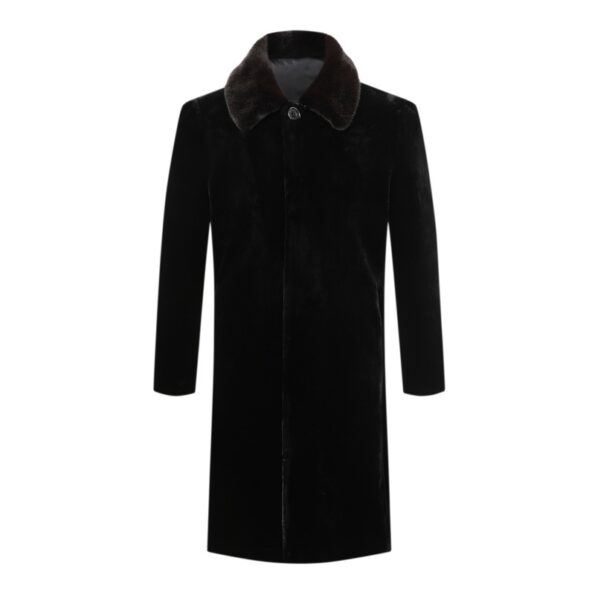 Over the Knee Sheep Leather Fur coat