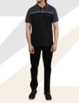 Classic Black Cross Polo Shirt