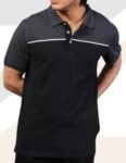 Classic Black Cross Polo Shirt