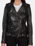 Rebel Biker Black Leather Jacket