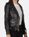 Rebel Biker Black Leather Jacket