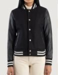 Women’s Savant Black Varsity Jacket