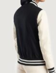 Women’s Savant Black and White Varsity Jacket